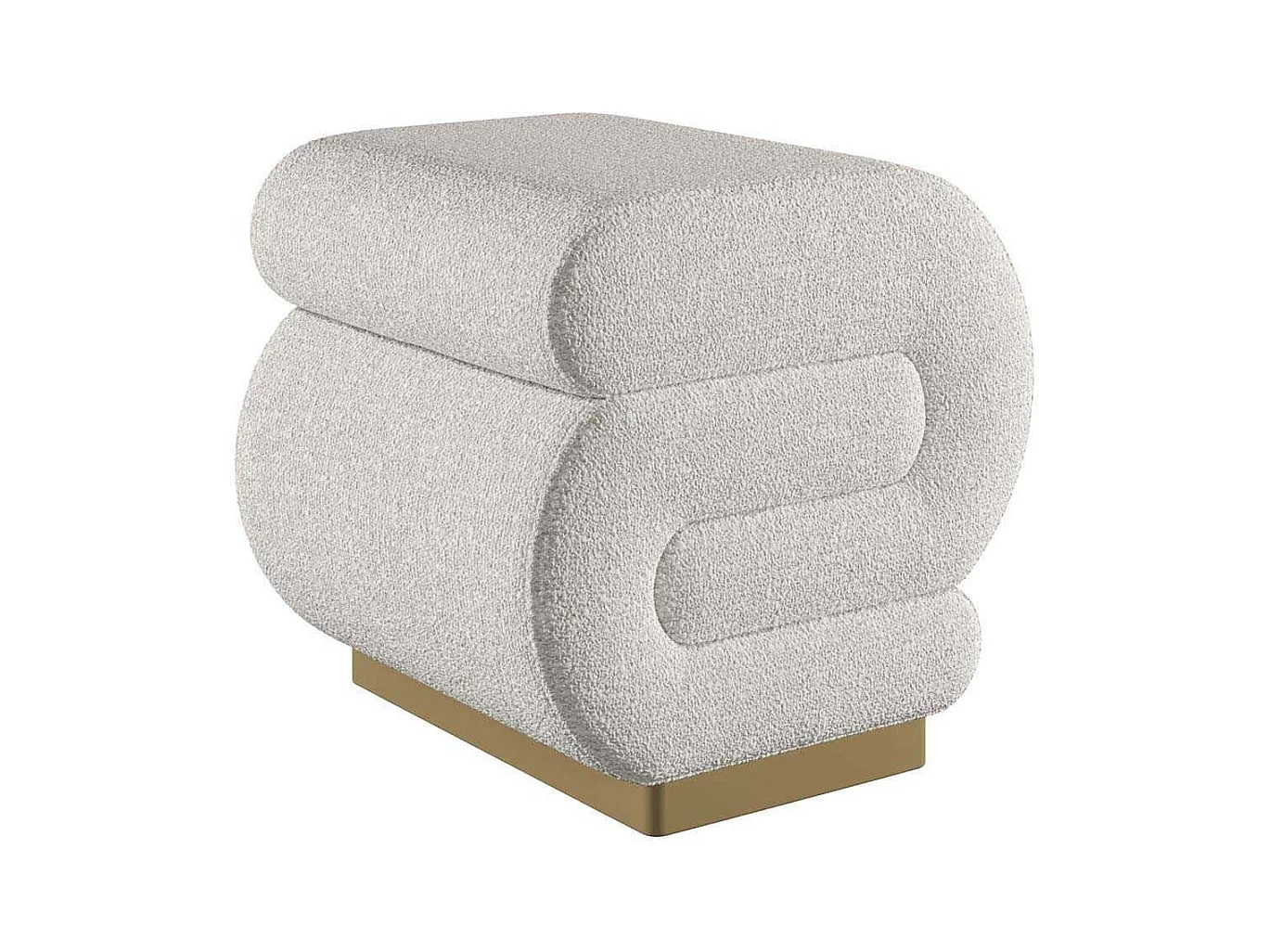 Pouf en polyester Sally