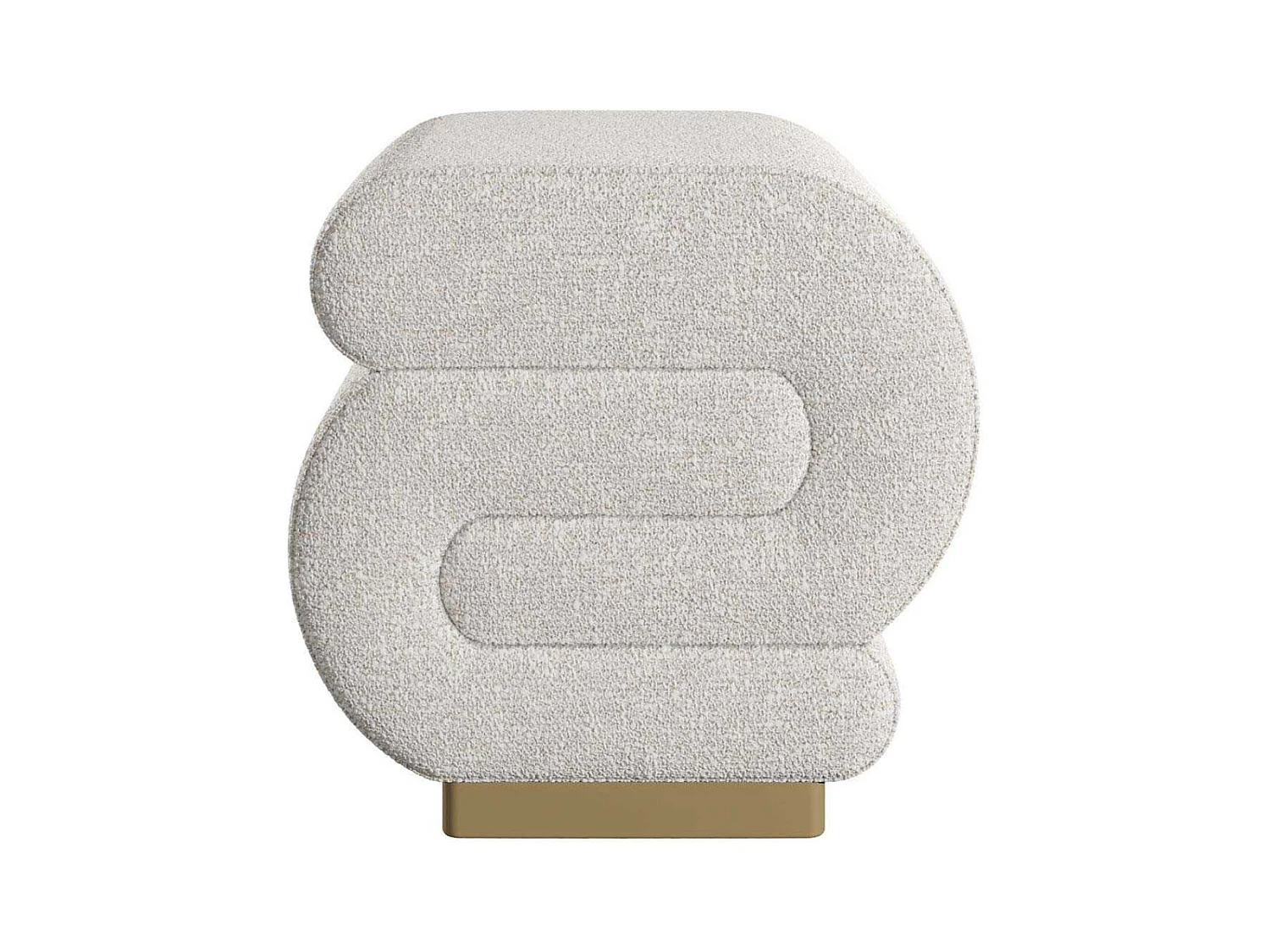 Pouf en polyester Sally