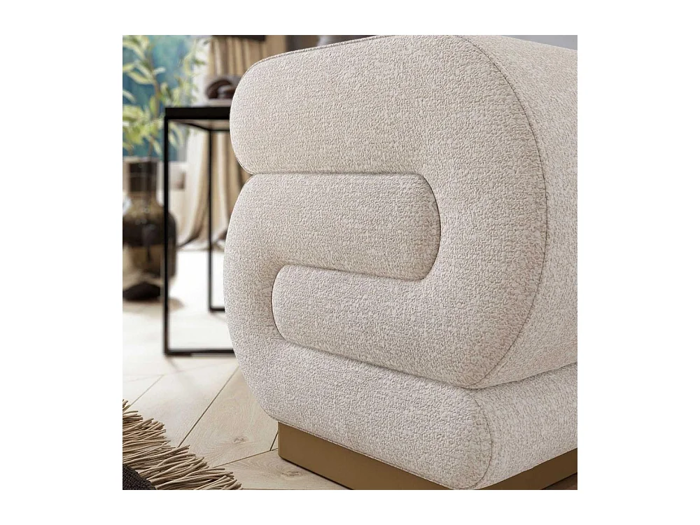 Pouf en polyester Sally