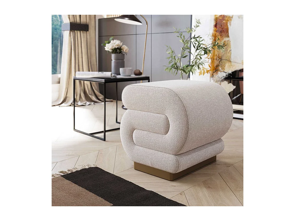 Pouf en polyester Sally