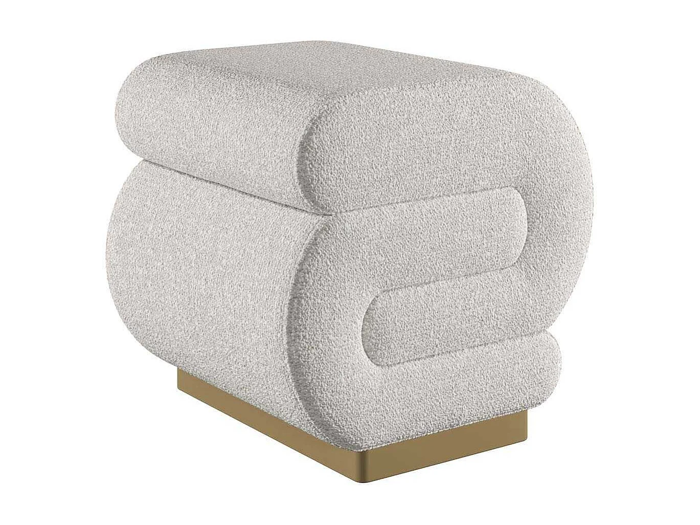 Pouf en polyester Sally