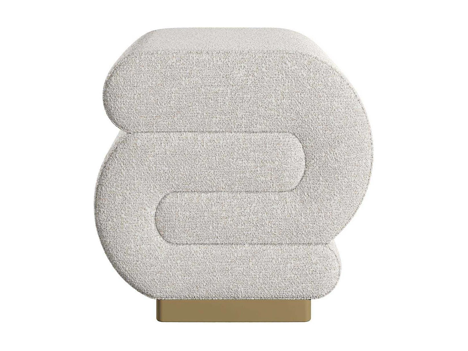 Pouf en polyester Sally