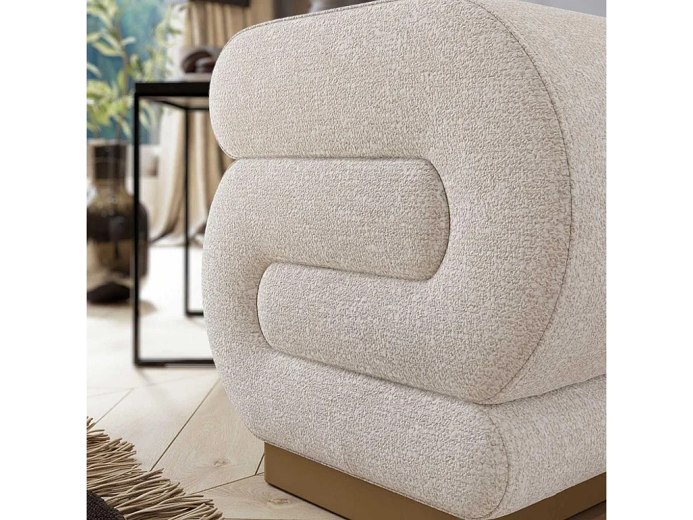 Pouf en polyester Sally