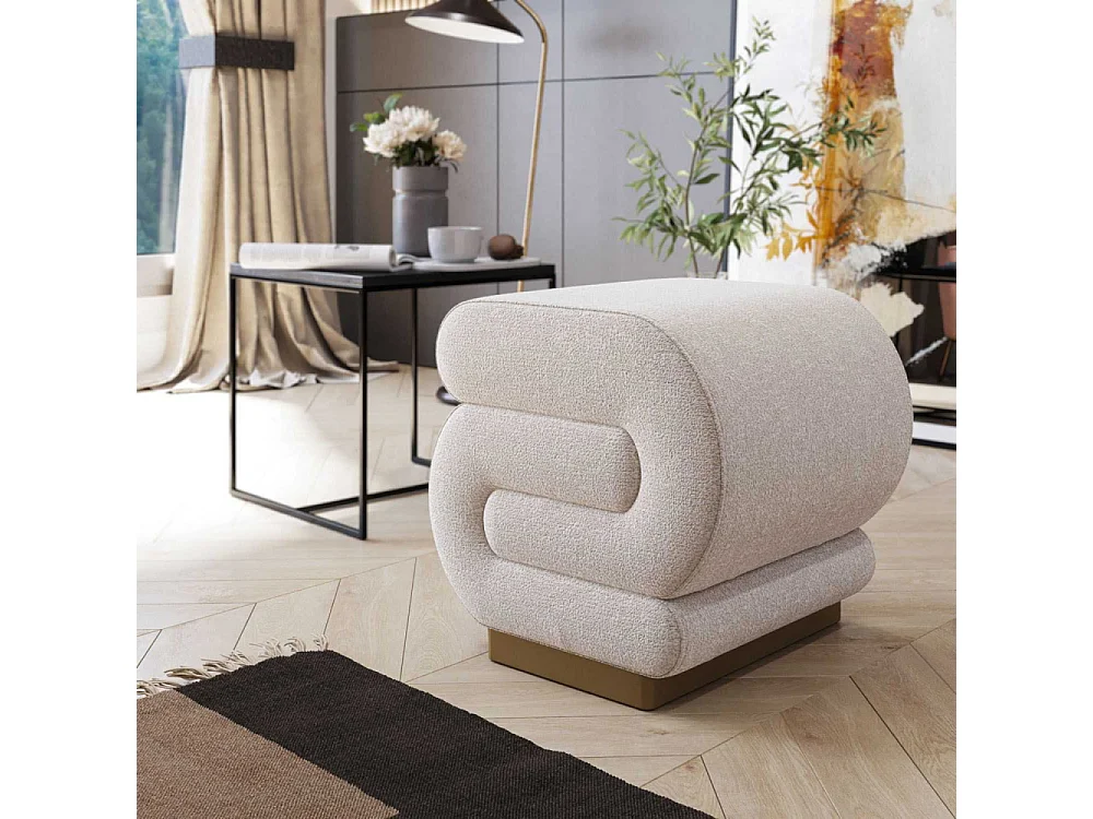 Pouf en polyester Sally