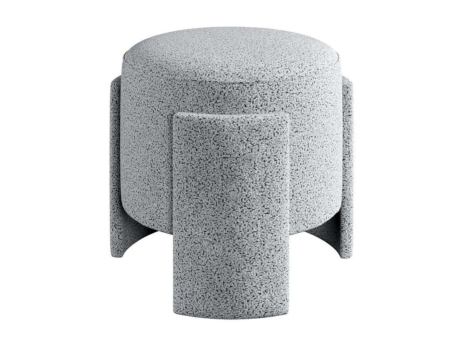 Pouf en polyester Ash