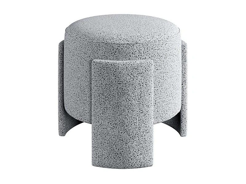 Pouf en polyester Ash