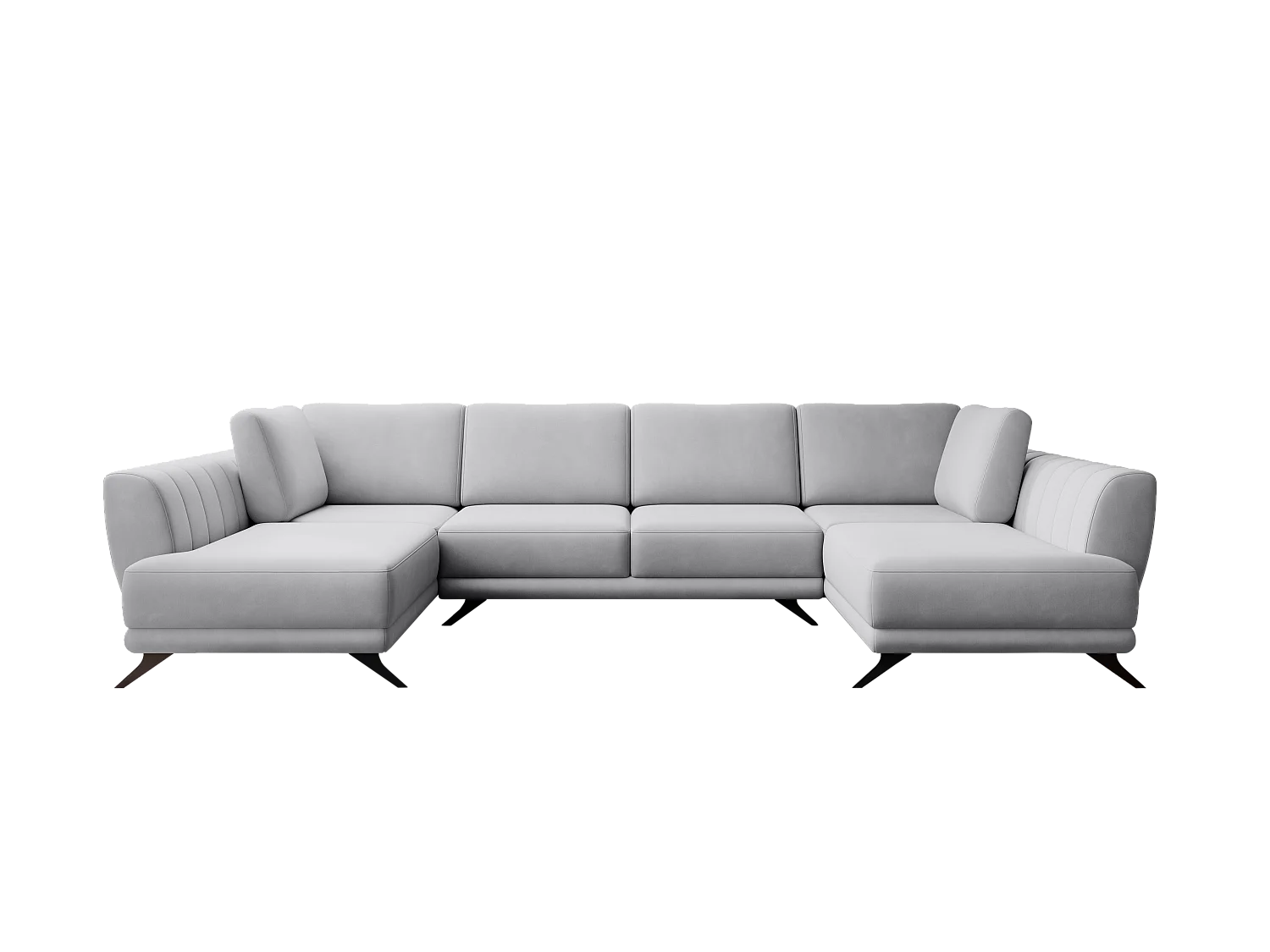 Ecksofa  London-U/Stoffbezug/Grau