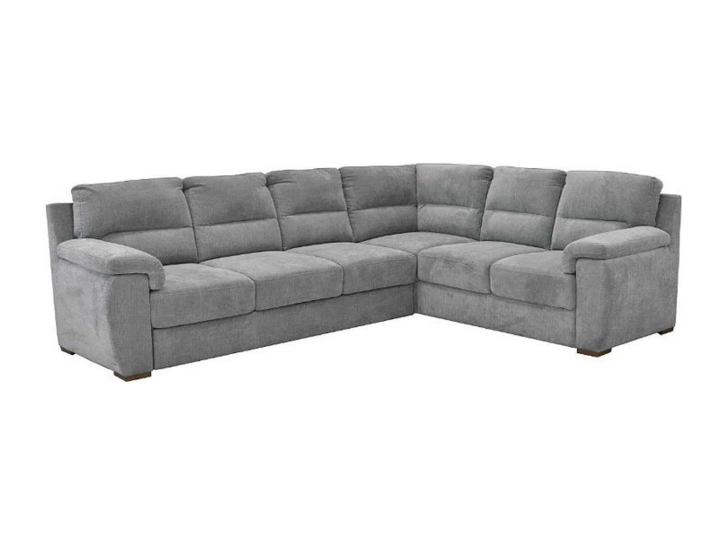 Ecksofa Kvin R/Stoffbezug/Grau