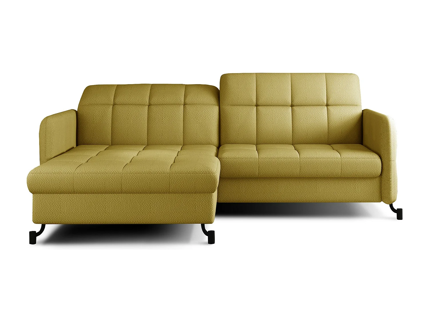 Ecksofa Anna L/Stoffbezug/Gelb
