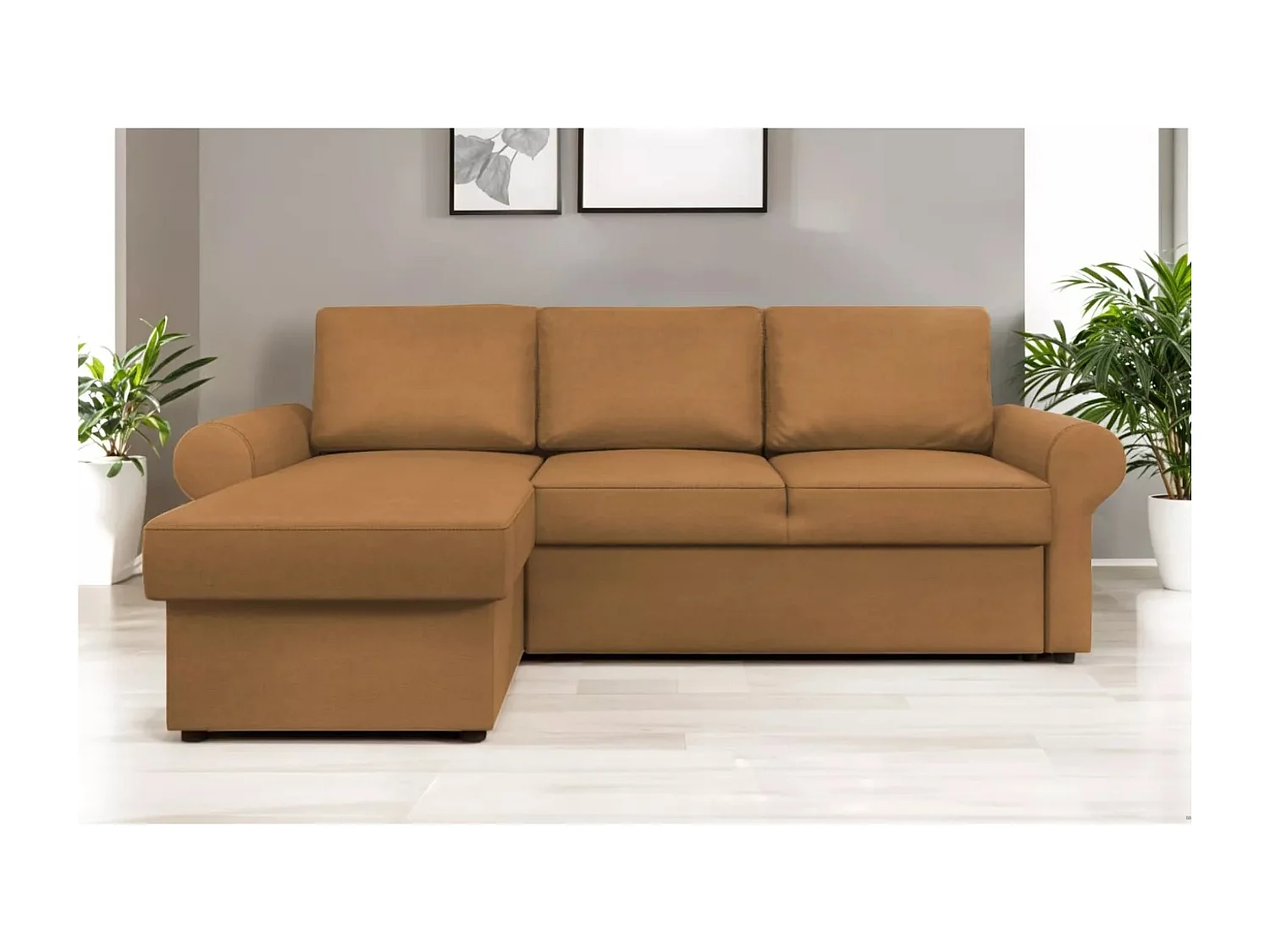 Canapé Corner Paco L   /revêtement tissu/