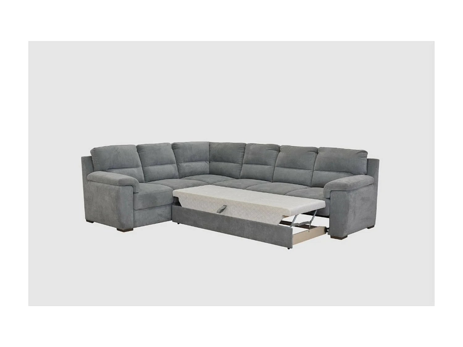 Divano d'angolo Kvin L/rivestimento in tessut/