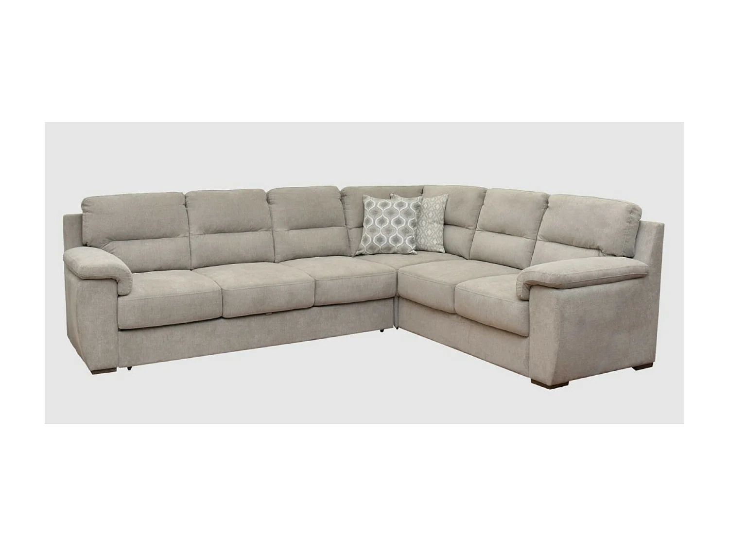 Ecksofa Kvin R/Stoffbezug/Beige