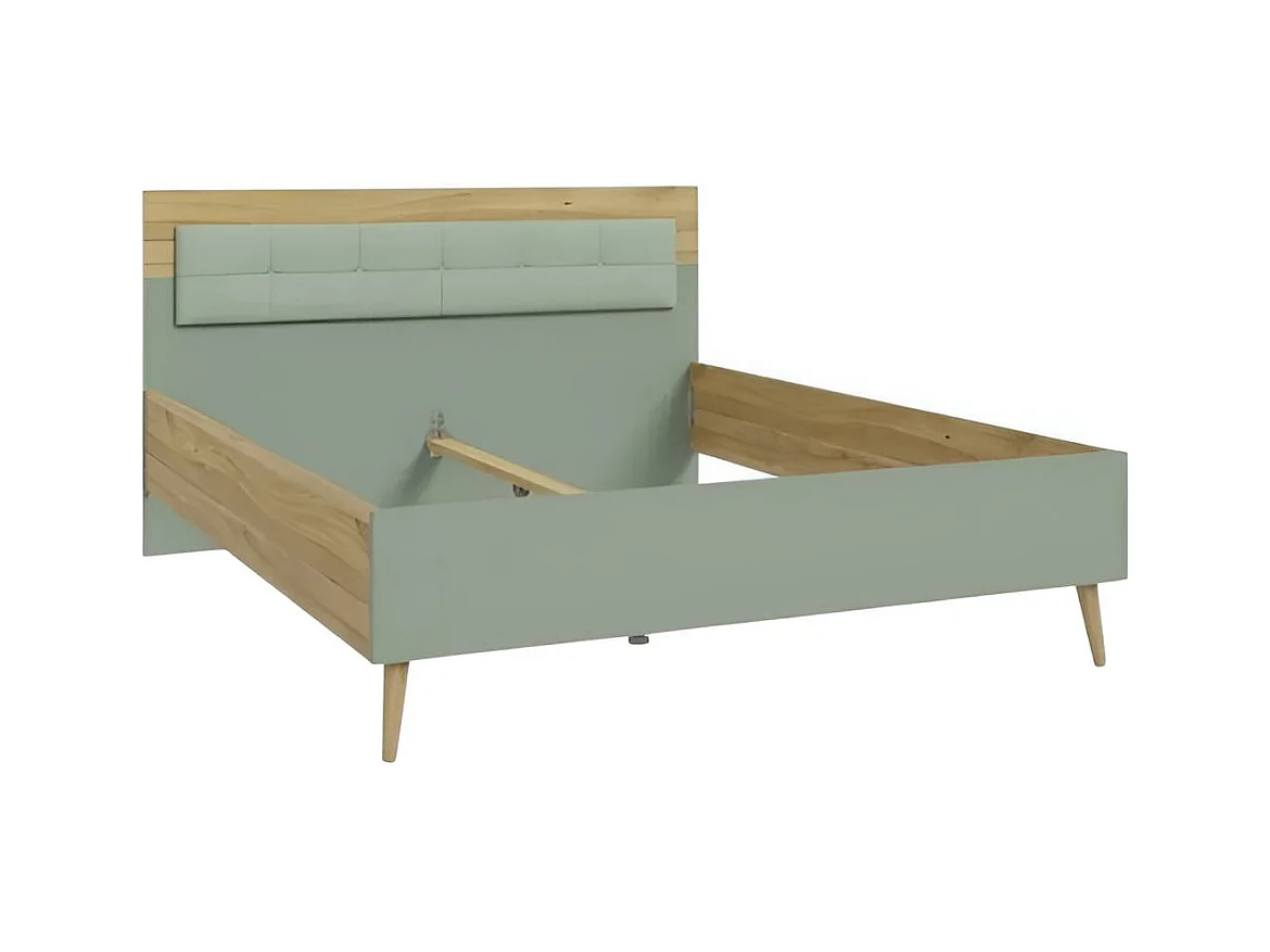 Letto Venua/160x200/Verde&Marrone