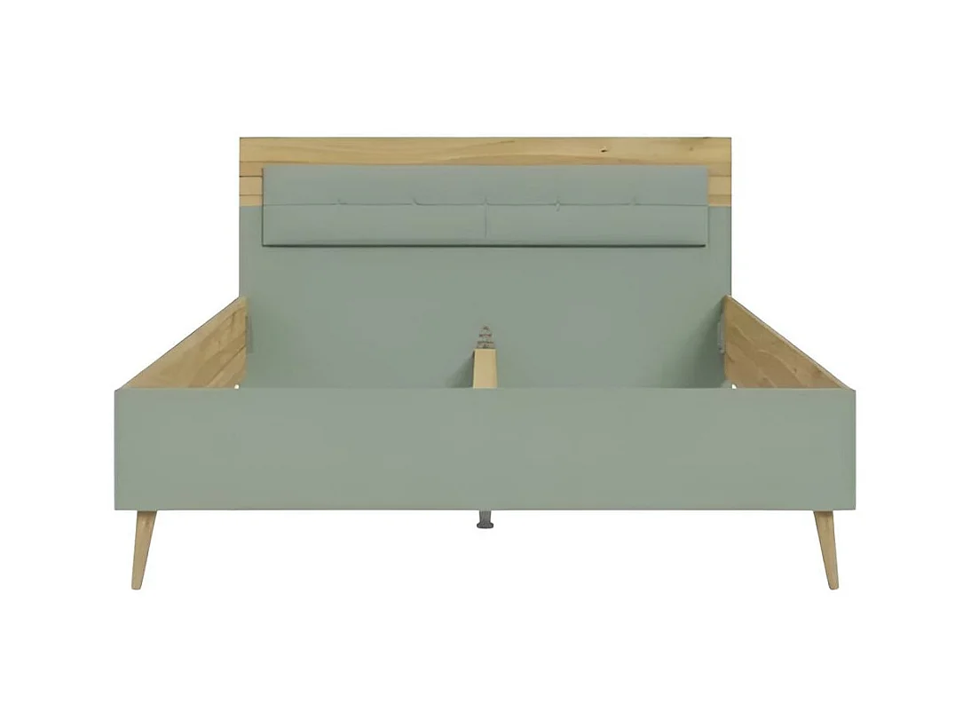 Letto Venua/160x200/Verde&Marrone
