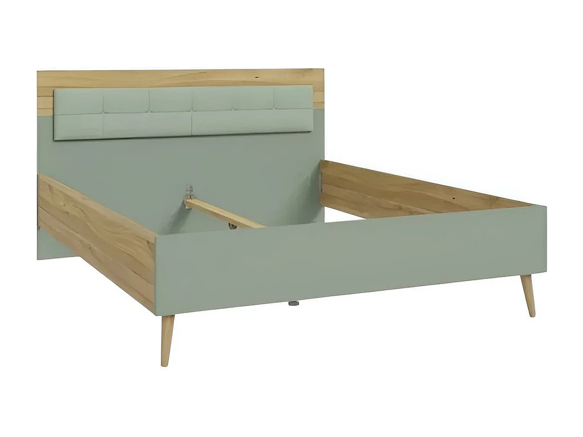 Letto Venua/160x200/Verde&Marrone