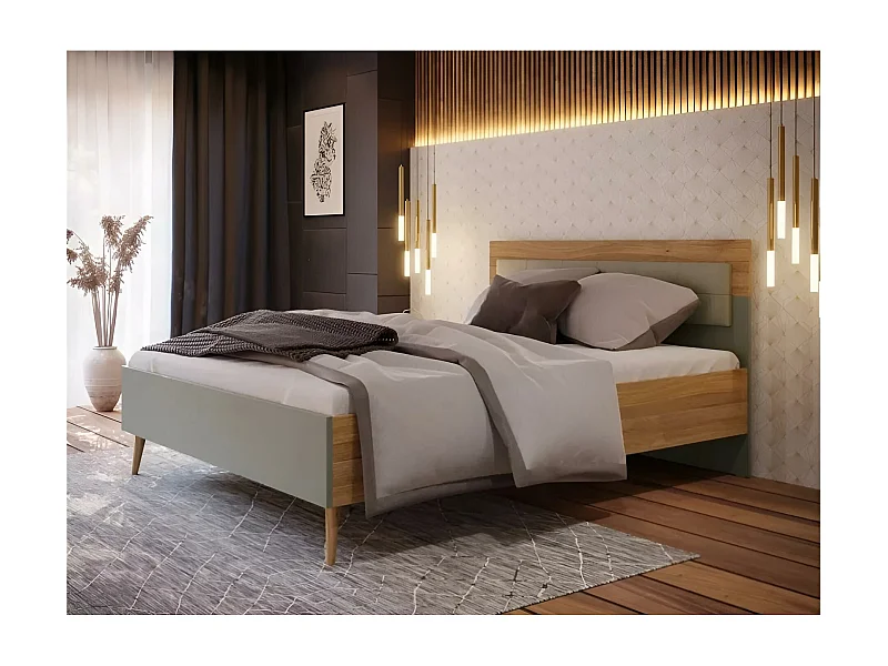 Bett Venua/160x200/Grün&Bruan