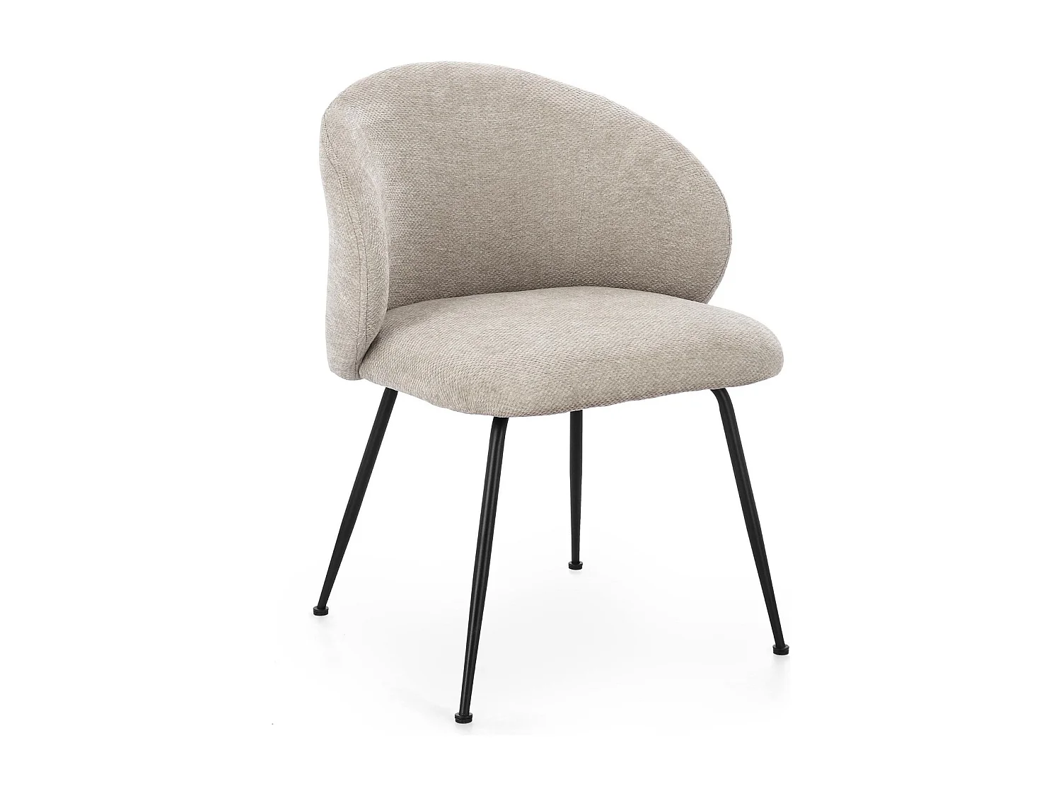 Chaises design de salle à manger en tissu chenille (lot de 2) - LOU