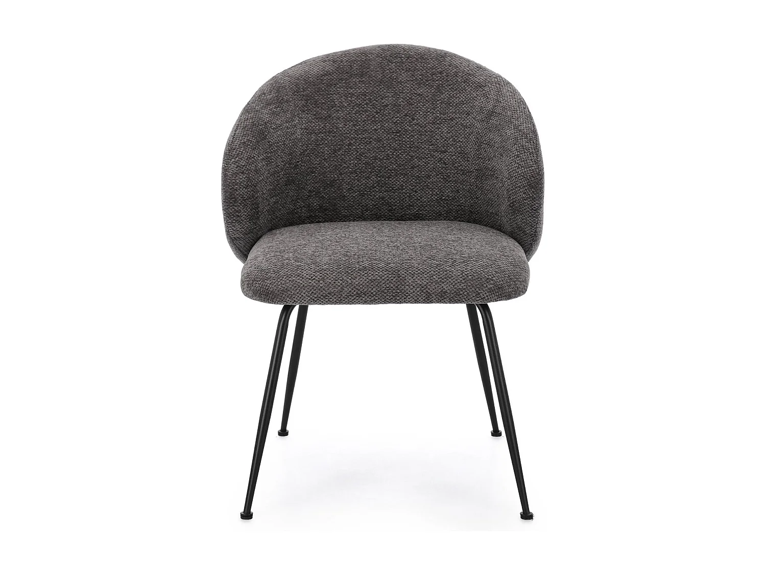 Chaises design de salle à manger en tissu chenille (lot de 2) - LOU