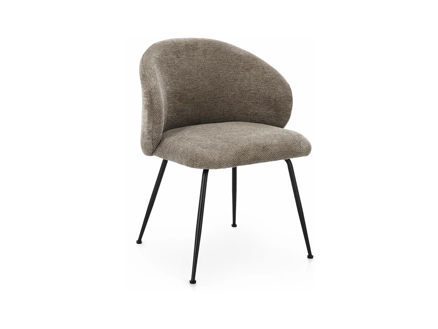 Chaises design de salle à manger en tissu chenille (lot de 2) - LOU