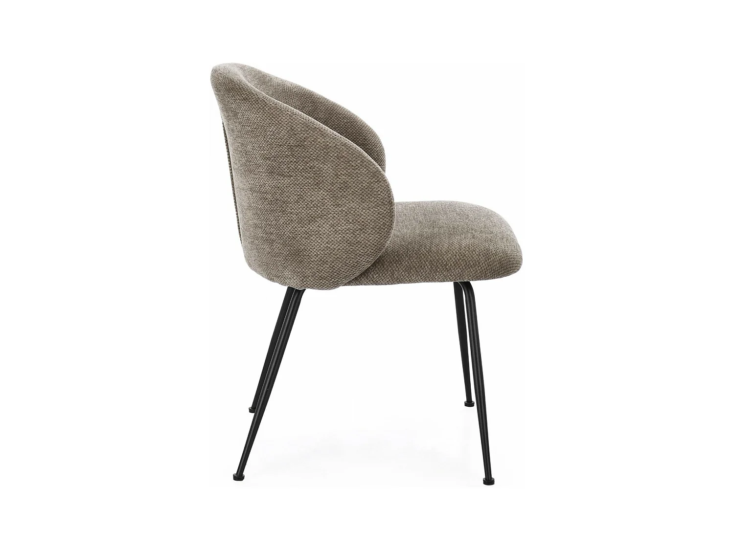 Chaises design de salle à manger en tissu chenille (lot de 2) - LOU