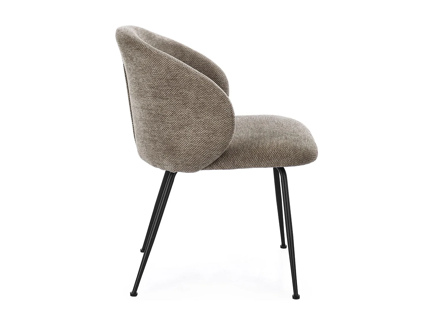 Chaises design de salle à manger en tissu chenille (lot de 2) - LOU