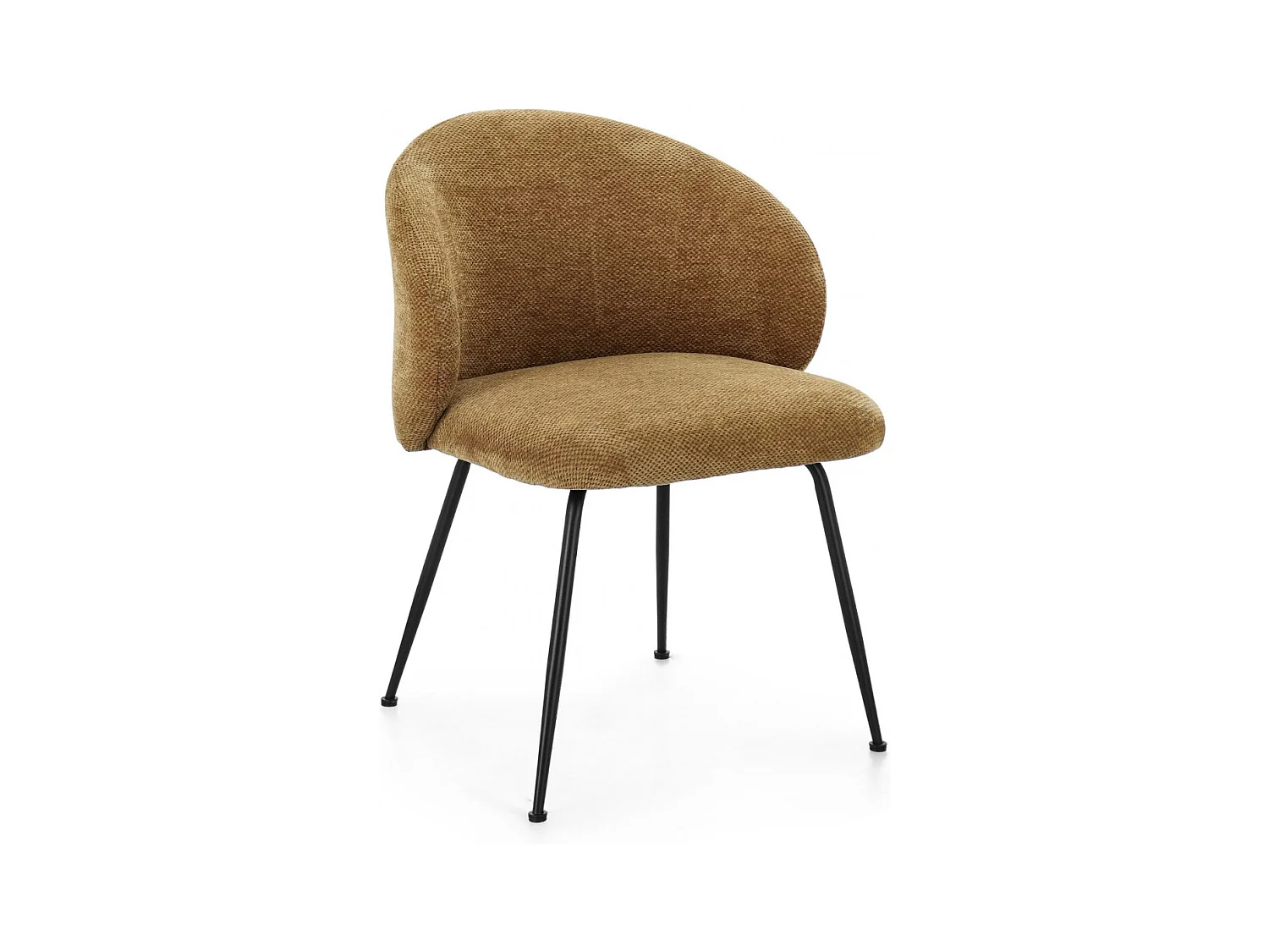 Chaises design de salle à manger en tissu chenille (lot de 2) - LOU