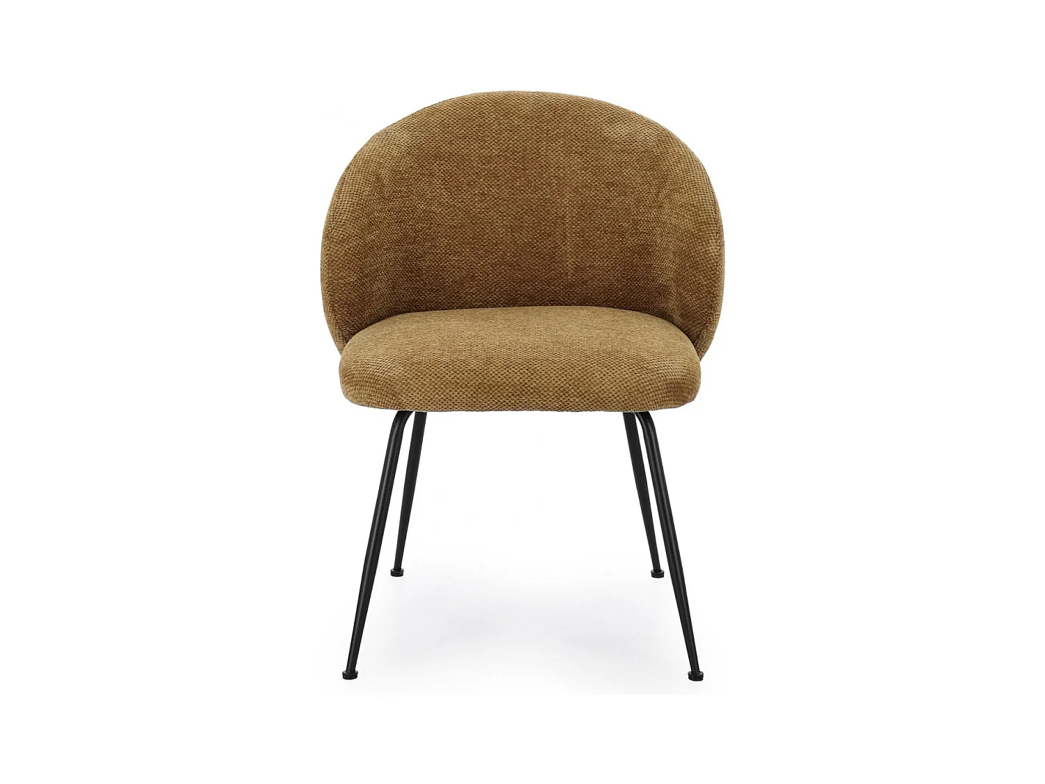 Chaises design de salle à manger en tissu chenille (lot de 2) - LOU