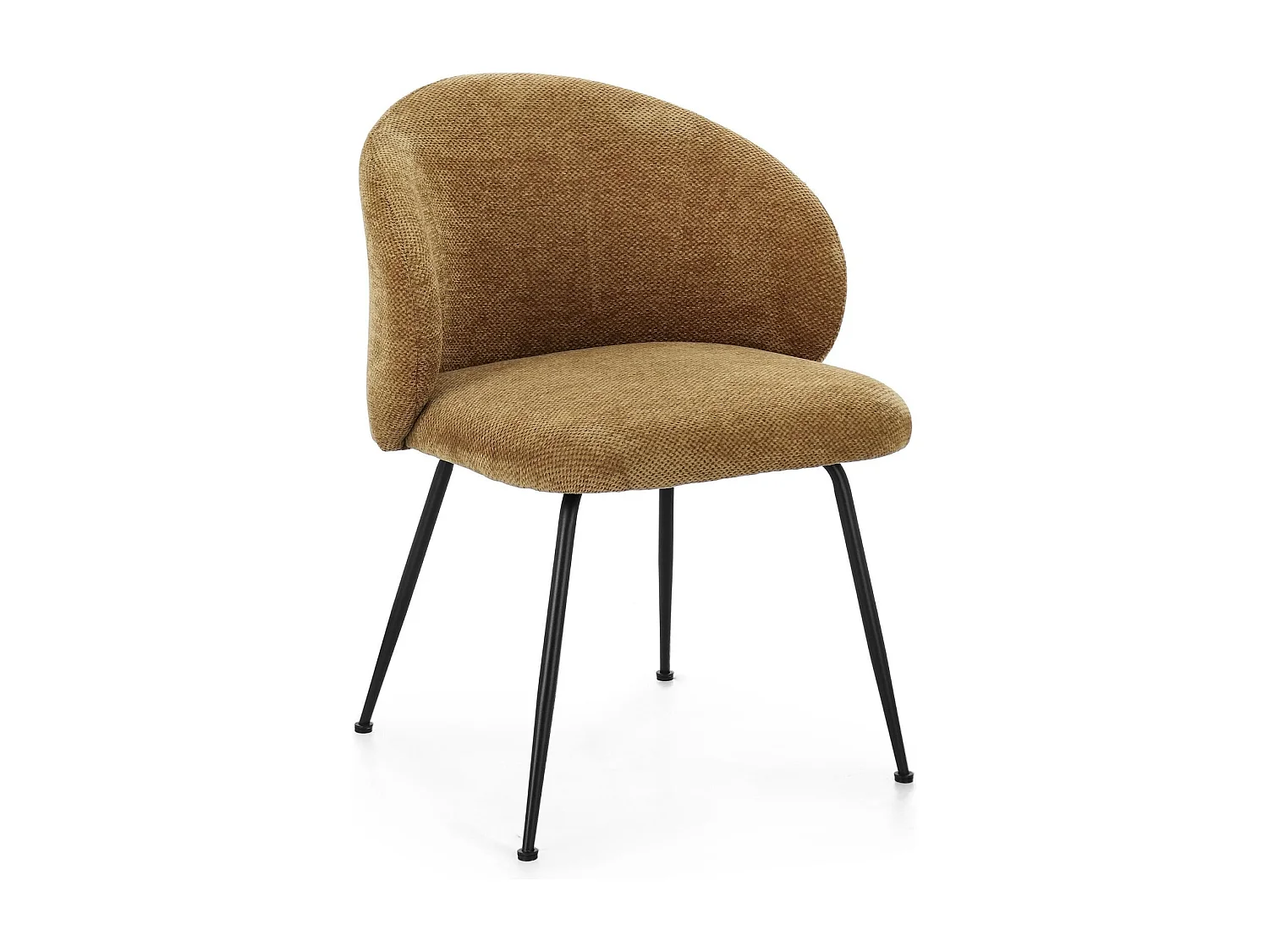 Chaises design de salle à manger en tissu chenille (lot de 2) - LOU