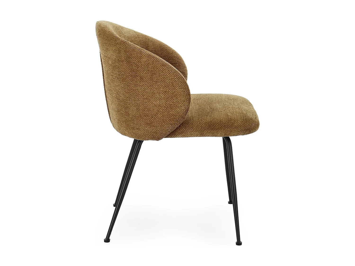 Chaises design de salle à manger en tissu chenille (lot de 2) - LOU