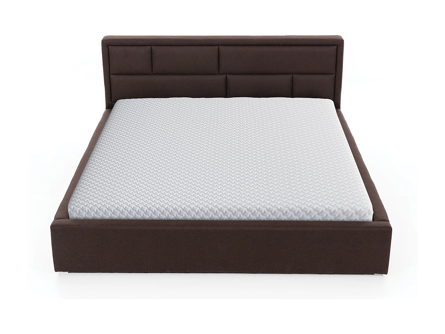 Letto Quadro M (160x200)/Tessuto-Marrone