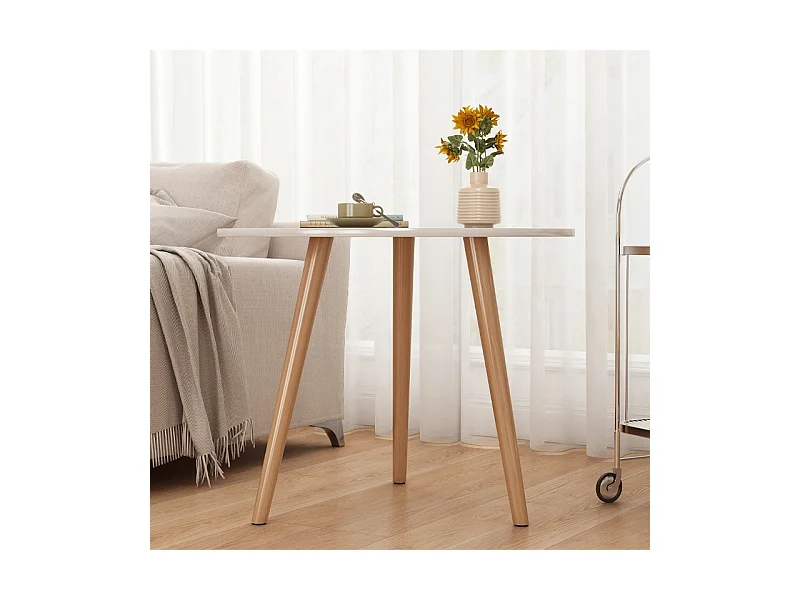 Tavolino, piccolo, rotondo, stile scandinavo