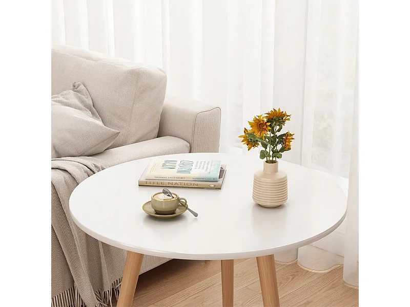 Couchtisch, klein, rund, skandinavischer Stil