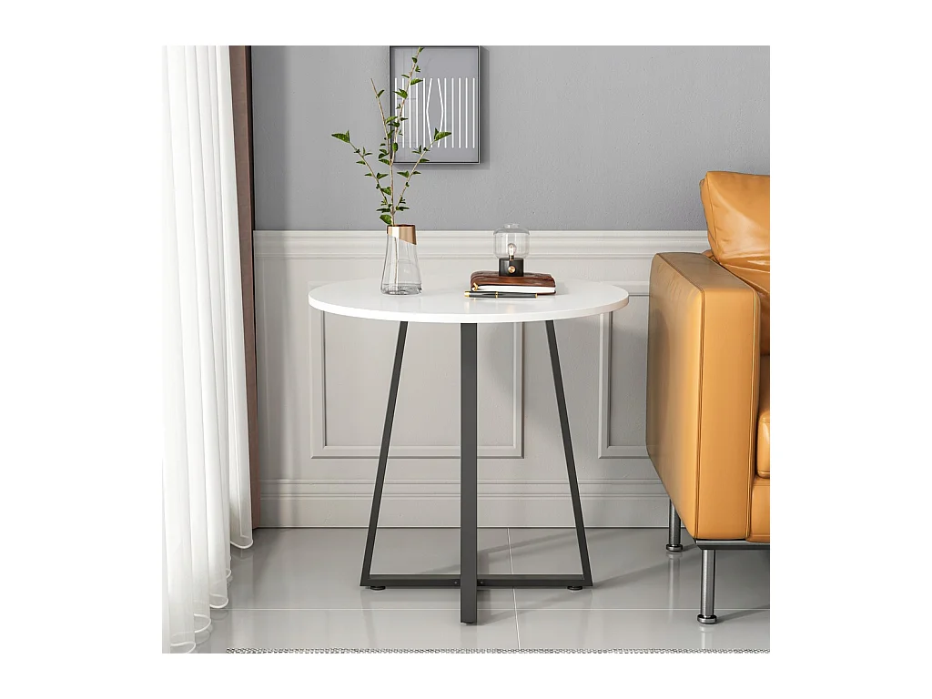 Salontafel, rond, industrieel, bank in woonkamer