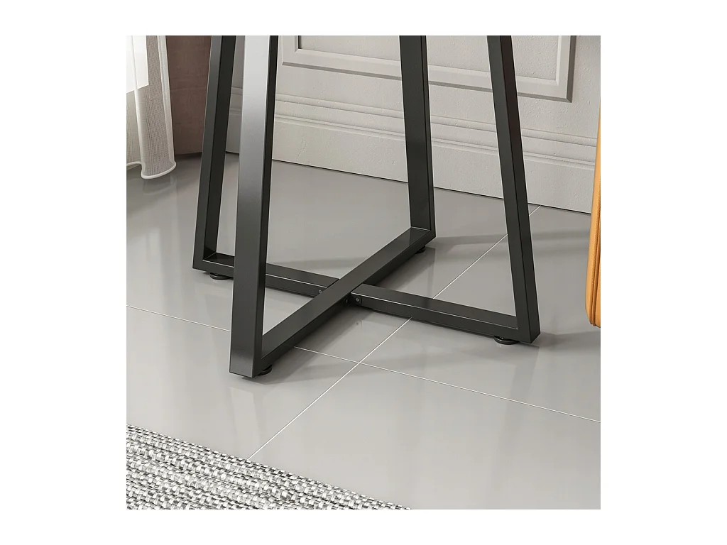 Salontafel, rond, industrieel, bank in woonkamer