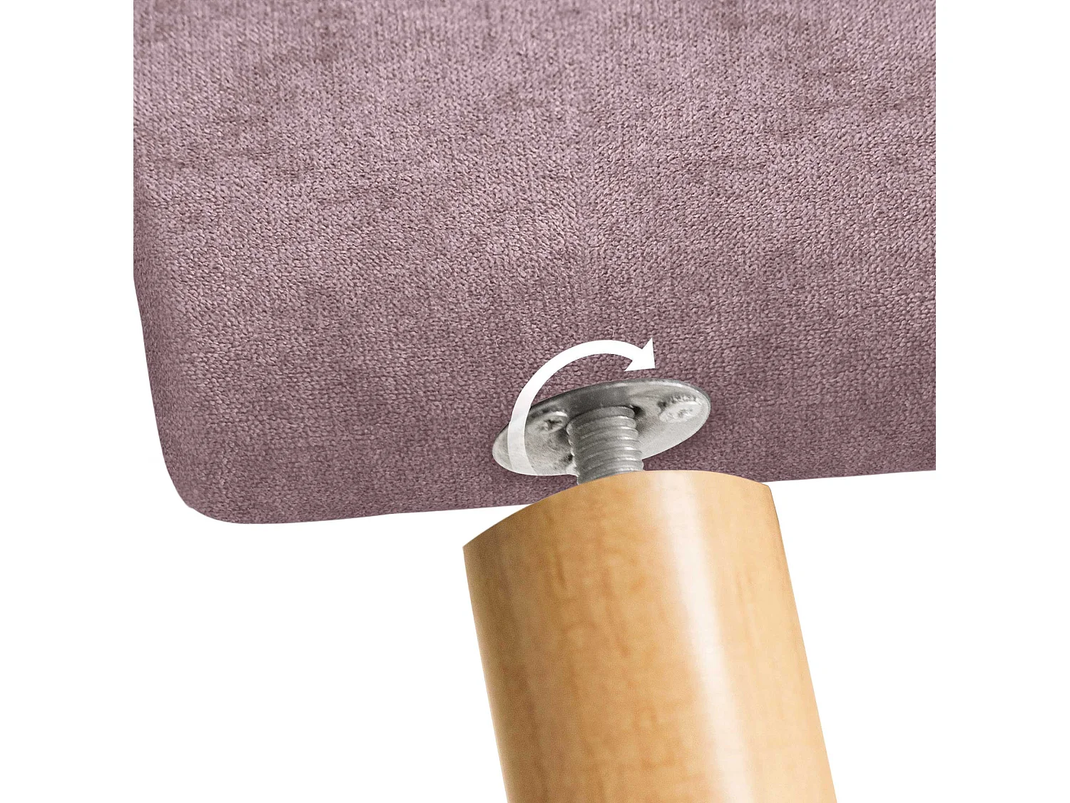 DHOME Tête de Lit en Tissu ACUALINE avec 3 Rangées Entrelacées de Boutons et Pieds Tête de Lit Capitonnée de Luxe(Salmón, 145cm)