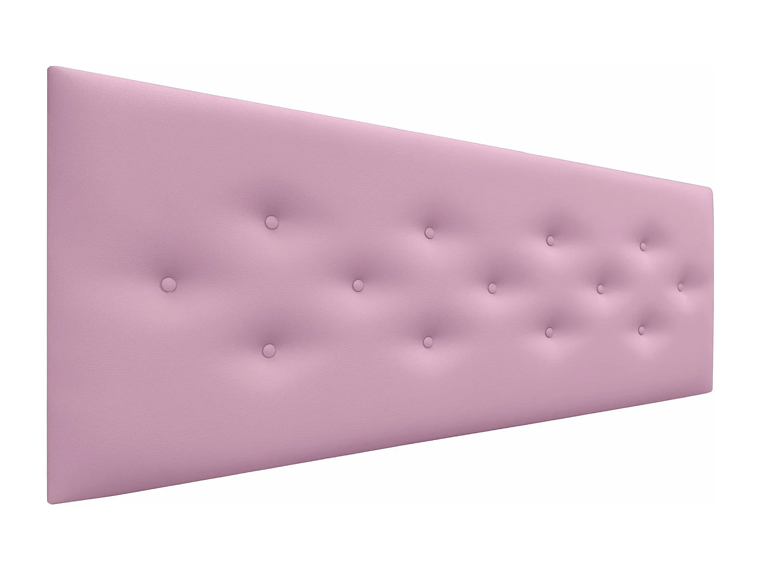 DHOME Tête de Lit en Similicuir avec 3 Rangées de Boutons Entrelacées Tête de Lit Rembourrée de Luxe (Rose, 160cm)