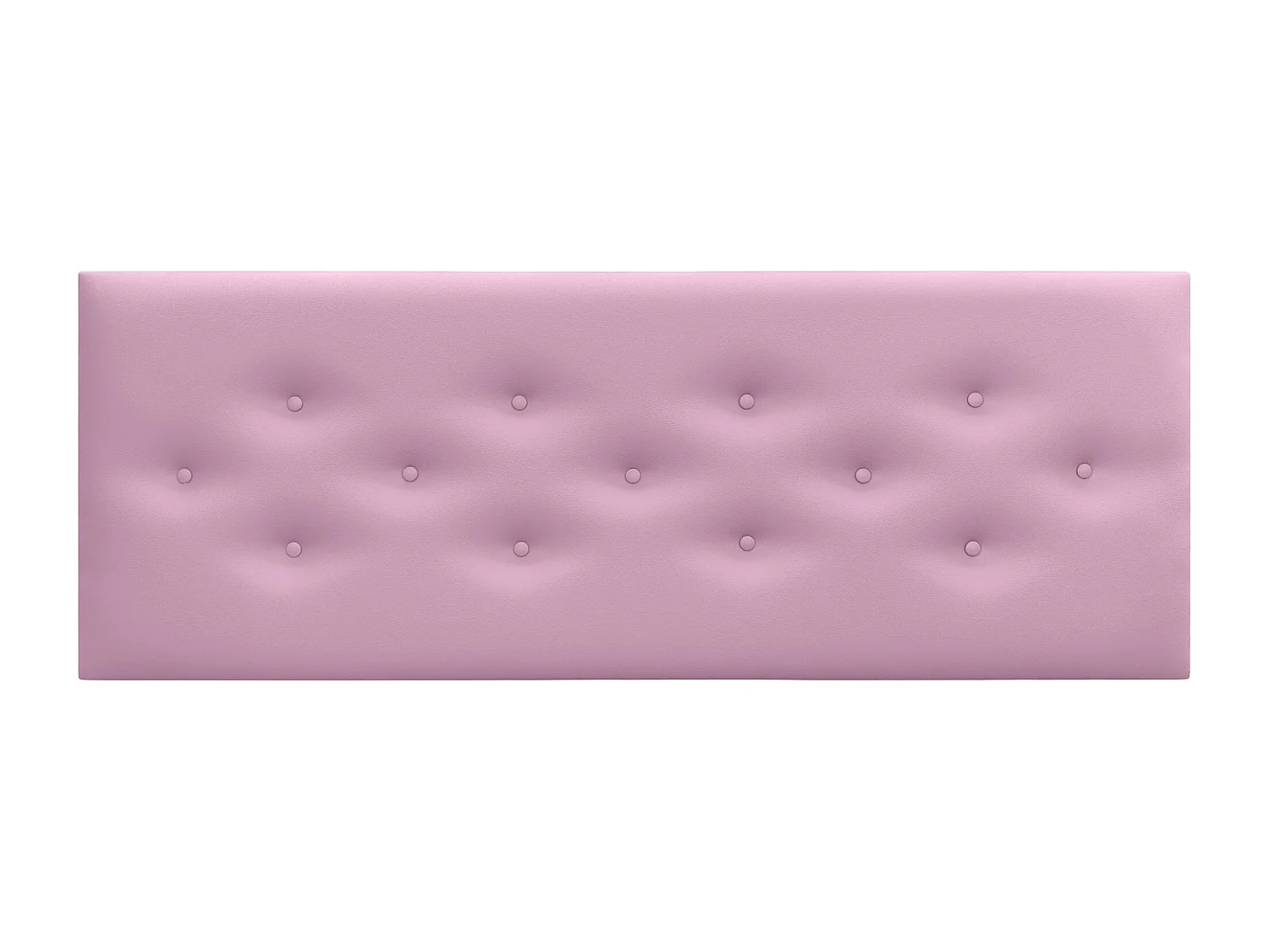DHOME Tête de Lit en Similicuir avec 3 Rangées de Boutons Entrelacées Tête de Lit Rembourrée de Luxe (Rose, 160cm)
