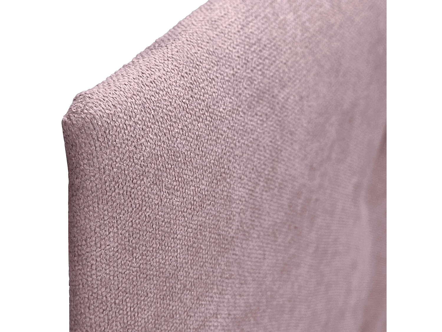 DHOME Tête de Lit en Tissu ACUALINE avec 3 Rangées Entrelacées de Boutons et Pieds Tête de Lit Capitonnée de Luxe(Rose, 90cm)