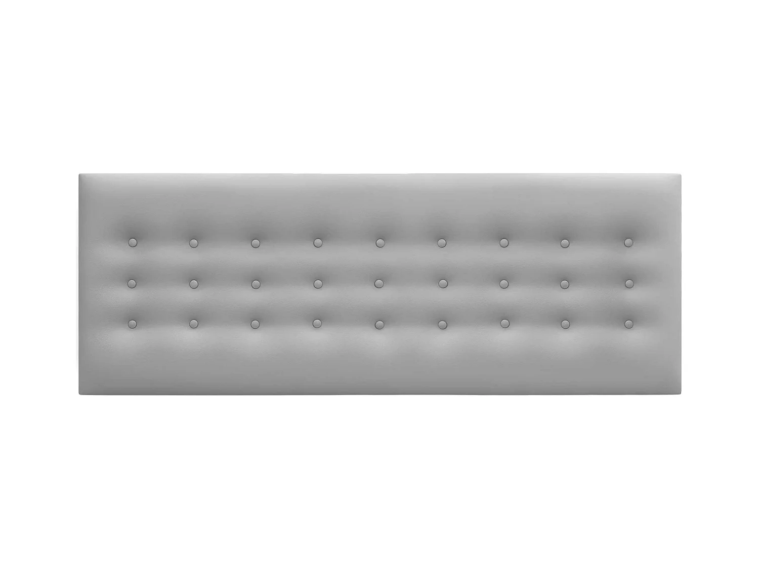 DHOME Kopfteil de Kunstleder mit 3 Knopfreihen gepolstertes luxuriöses Bettkopfteil (Gris Claro, 160cm)