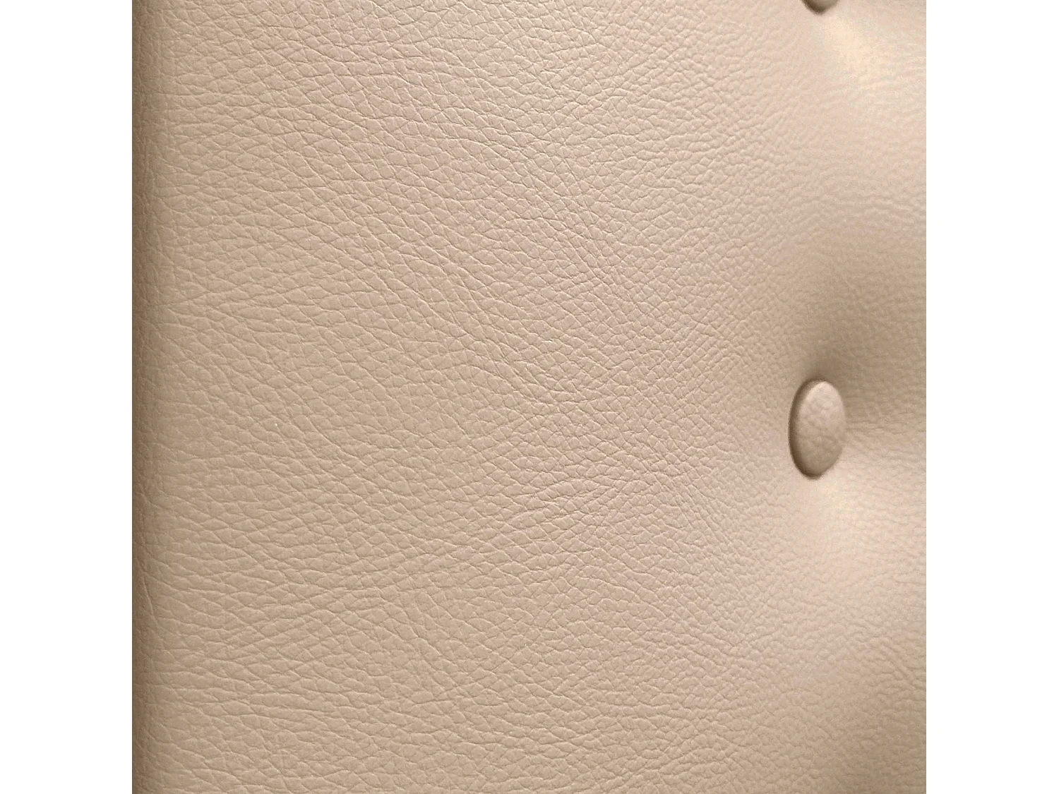 DHOME Tête de lit en simili cuir avec 3 rangées de boutons Tête de lit rembourrée pour lit de luxe (Champagne, 95cm)