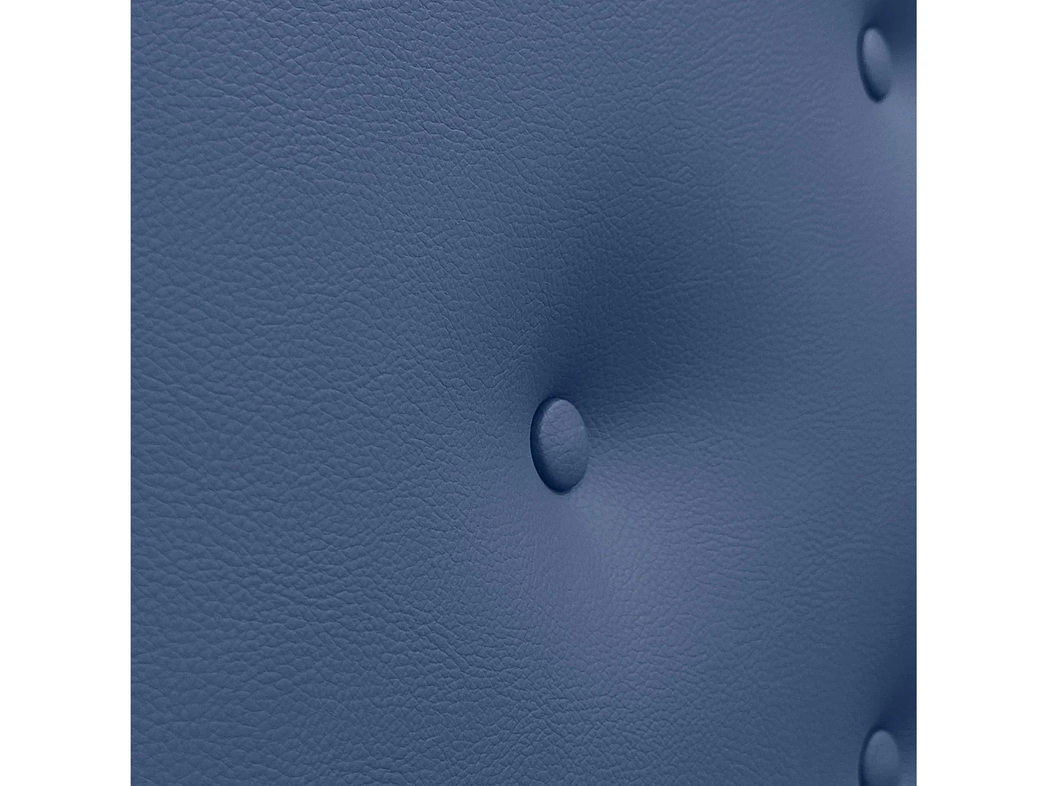 DHOME Tête de lit en simili cuir avec 3 rangées de boutons entrelacés Tête de lit rembourrée pour lit de luxe (Bleu, 160cm)