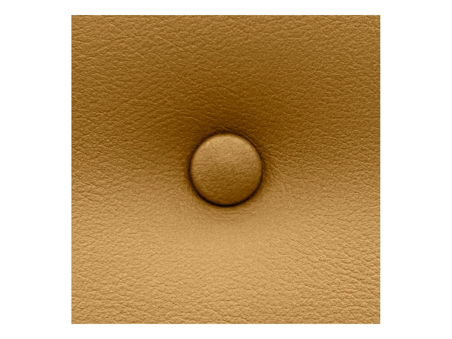 DHOME Tête de lit en simili cuir avec 3 rangées de boutons entrelacés Tête de lit rembourrée pour lit de luxe (Doré, 105cm)