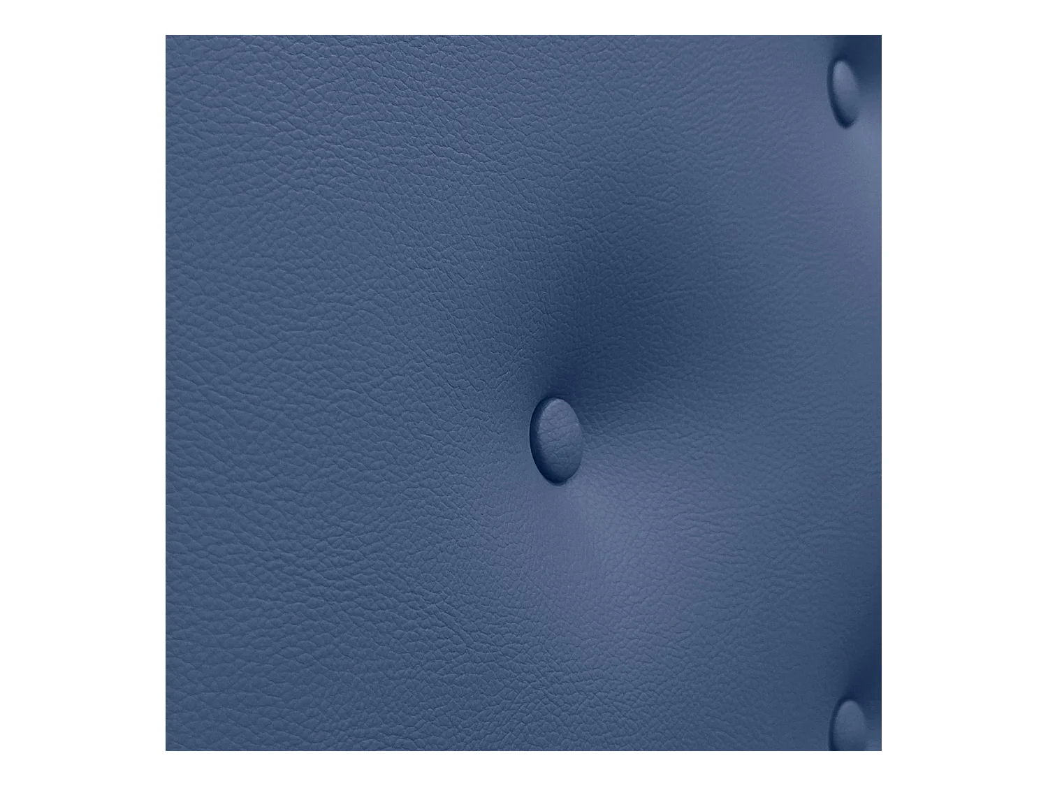 DHOME Tête de Lit en Similicuir avec 3 Rangées de Boutons Entrelacées Tête de Lit Rembourrée de Luxe (Bleu, 90cm)