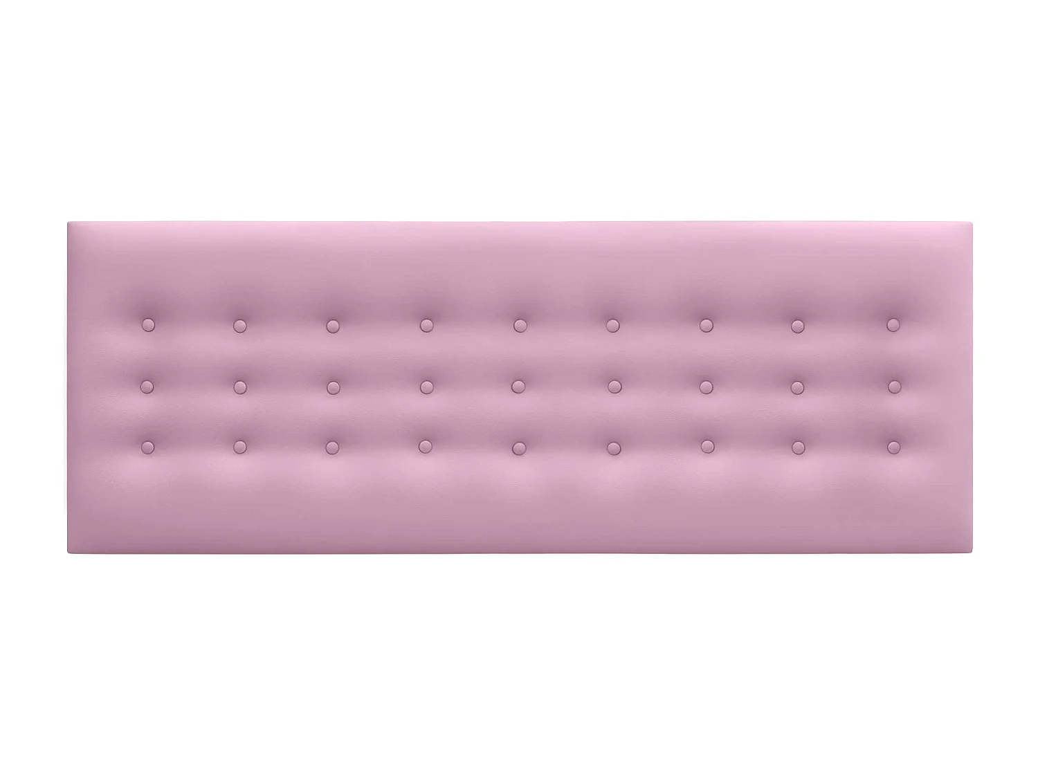 DHOME Cabeceira de Polipele com 3 Fileiras de Botões Cabeceira Estofada de Cama Luxuosa (Rosa, 150cm)