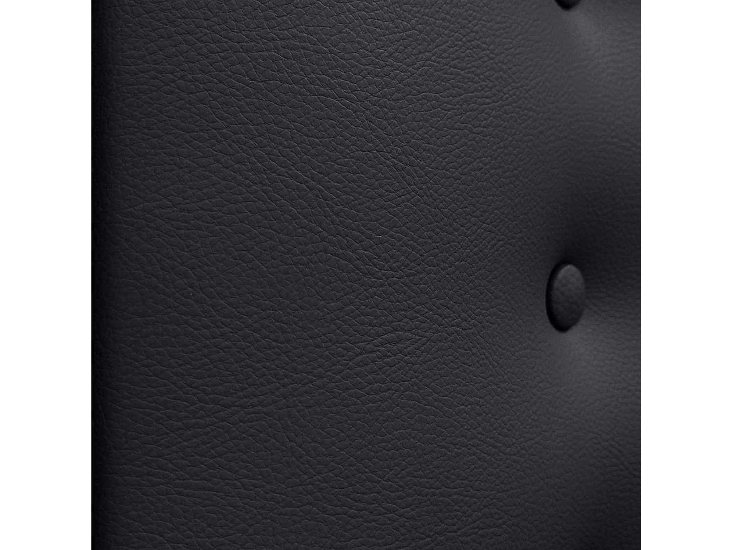 DHOME Hoofdbord de kunstleer met 3 rijen knopen gepolsterd luxe hoofdbord voor bed (Negro, 90cm)