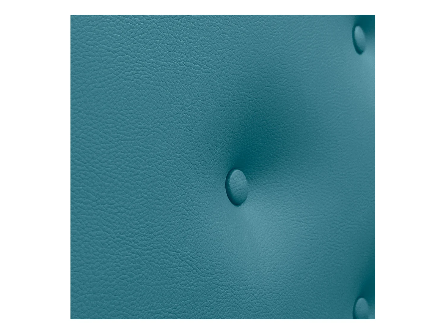 DHOME Tête de Lit en Similicuir avec 3 Rangées de Boutons Entrelacées Tête de Lit Rembourrée de Luxe (Turquoise, 105cm)