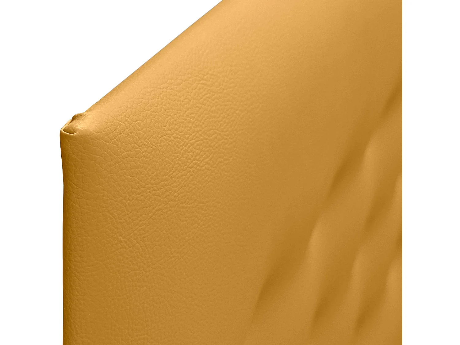 DHOME Tête de Lit en Similicuir avec 3 Rangées de Boutons Tête de Lit Rembourrée de Luxe (Moutarde, 160cm (2 pièces))