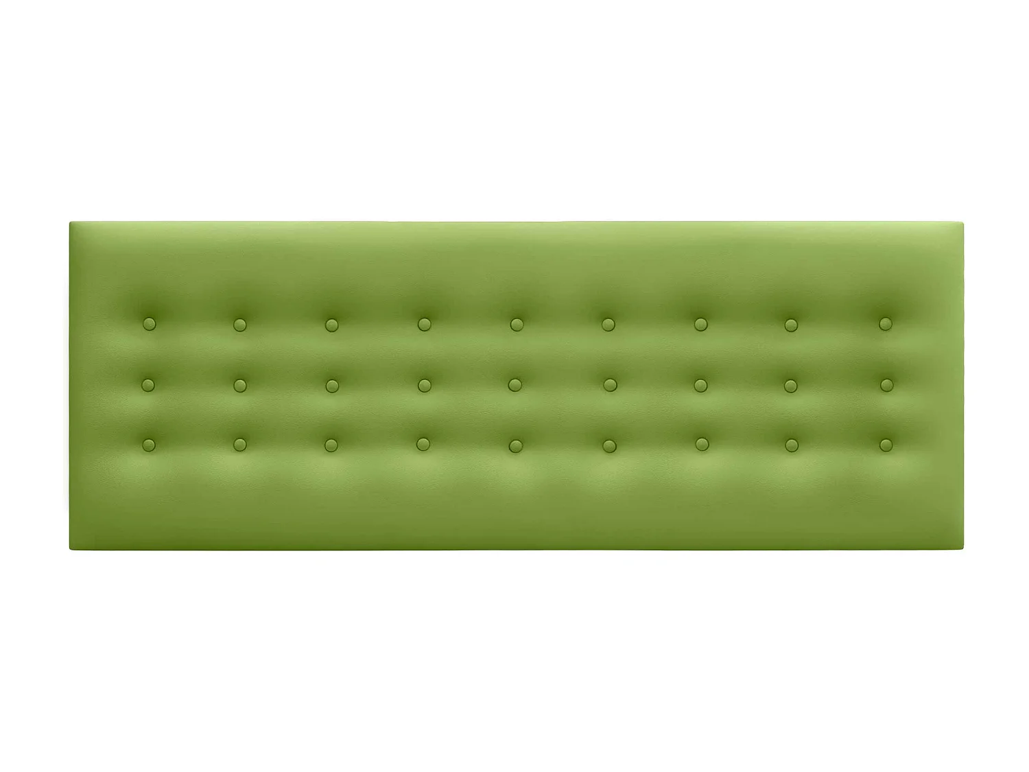 DHOME Kopfteil de Kunstleder mit 3 Knopfreihen gepolstertes luxuriöses Bettkopfteil (Verde, 150cm)