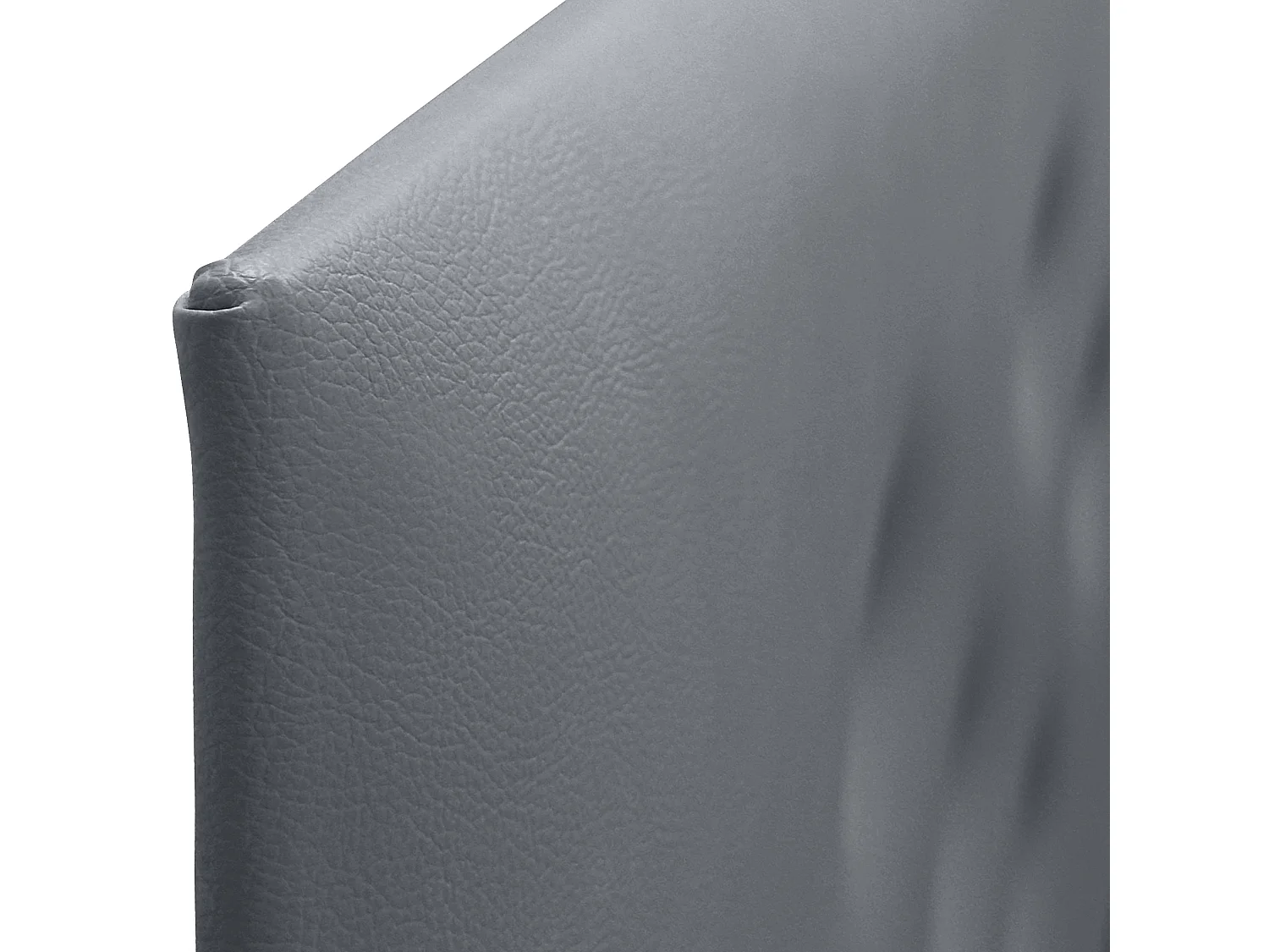 DHOME Tête de lit en simili cuir avec 3 rangées de boutons entrelacés Tête de lit rembourrée pour lit de luxe (Gris, 150cm)