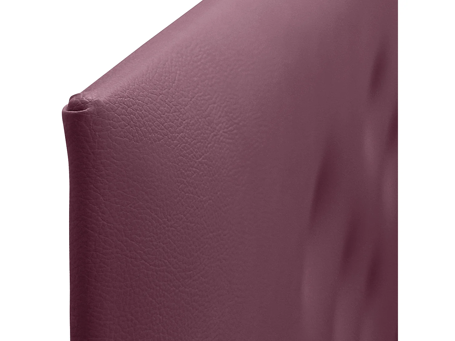 DHOME Tête de lit en simili cuir avec 3 rangées de boutons entrelacés Tête de lit rembourrée pour lit de luxe (Bordeaux, 135cm)